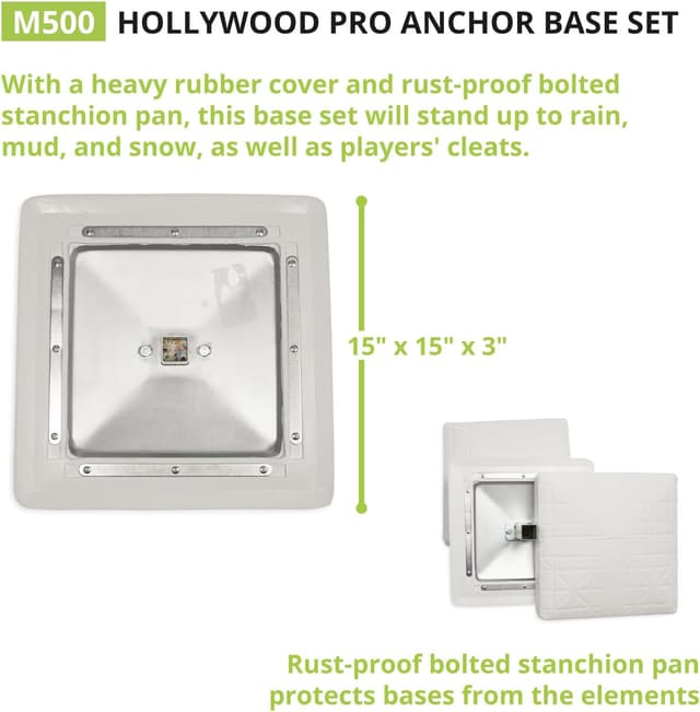 Detalle 2 de Baseball/Softball base set anchored