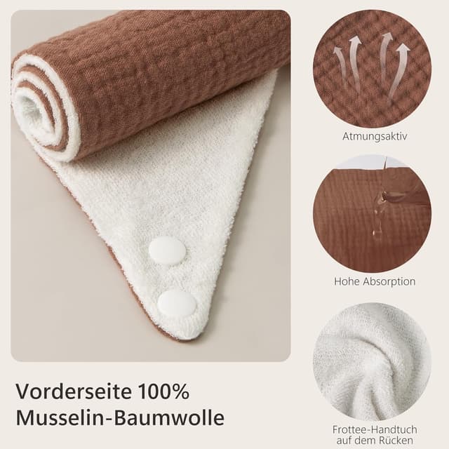 Detalle 2 de Bearmoss Lätzchen Musselin Halstuch 8 Stück 👶
