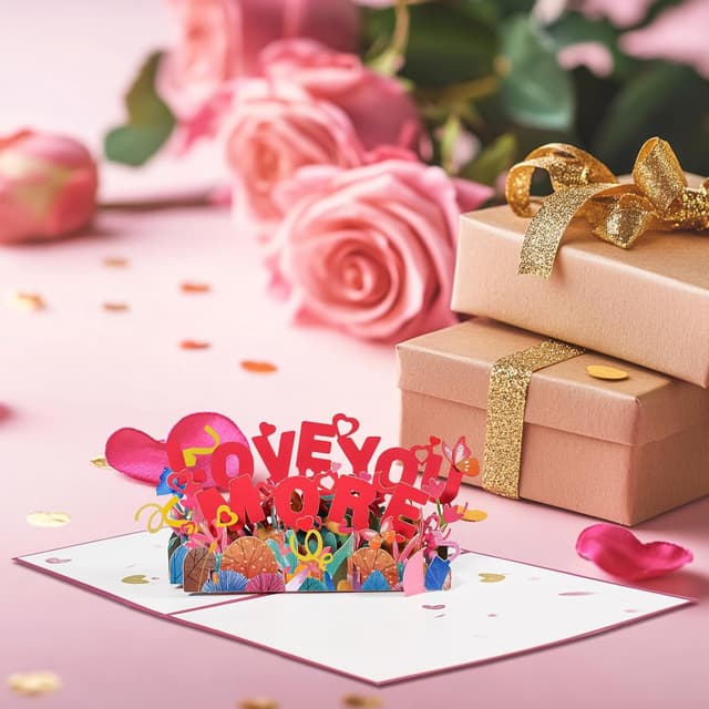 Detalle 1 de DLYMXGC Love You More pop up cards
