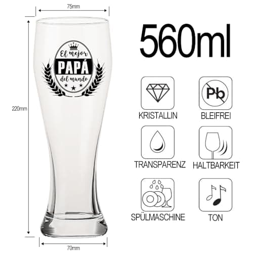 Detalle 2 de LOZACHE Vaso de Cerveza Para papá