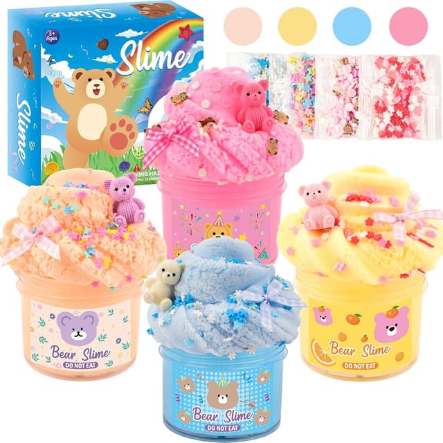 Detalle de Cute Stuff 4 Pack Cloud Slime Kit for Kids