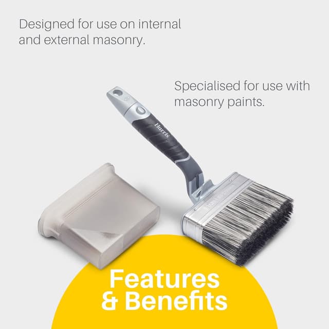 Detalle de Harris Ultimate Masonry Swan Neck Paint Brush, 120mm