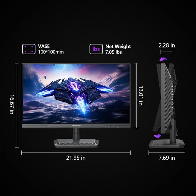 Thumbnail 4 de INNOCN 25G2S 24.5" QHD 240Hz gaming monitor