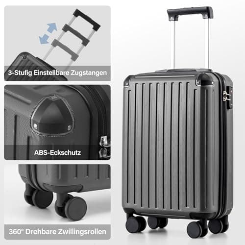 Thumbnail 8 de COOLIFE set de maleta de cabina rígida y mochila de negocios (55 x 40 x 20 cm) con cerradura TSA y 4 ruedas gemelas
