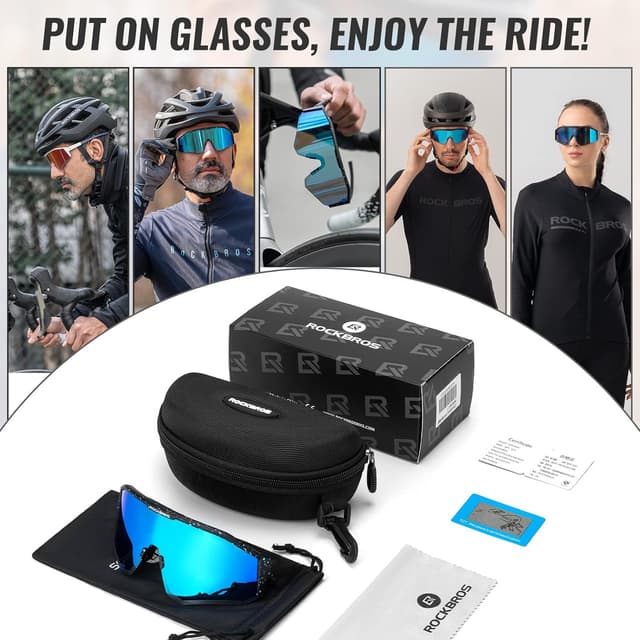Thumbnail 6 de ROCKBROS Occhiali Polarizzati Ciclismo MTB