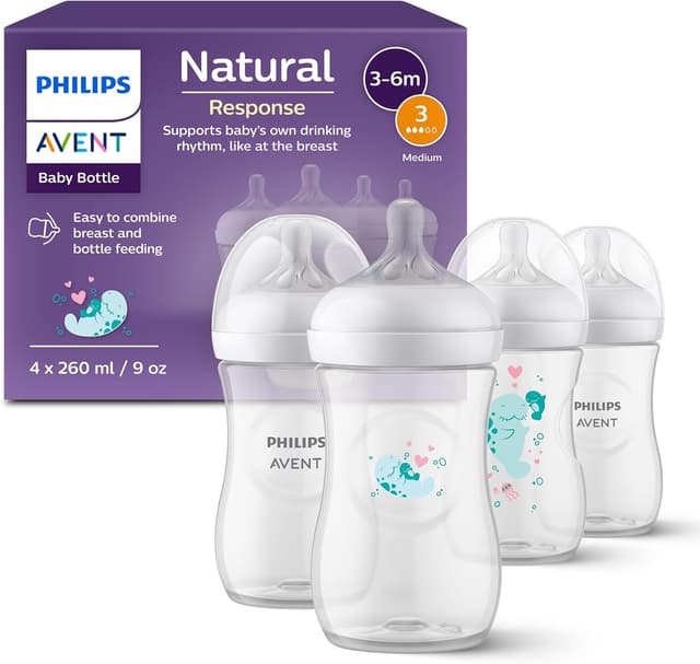 Imagen de Philips Avent Natural Response coffret 4 biberons 260 ml en OfertitasTOP