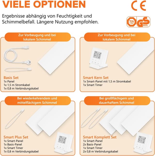 Thumbnail 6 de Xnature XN-IC60 PLUSMODUL Infrarot Anti-Schimmel-Heizung mit Smart Timer (Alternative zu Schimmelspray)