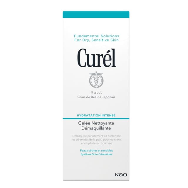 Detalle de Curél Make-Up Reinigungs-Gel (130 g) – sanftes Gel zur Make-up-Entfernung bei trockener, empfindlicher Haut