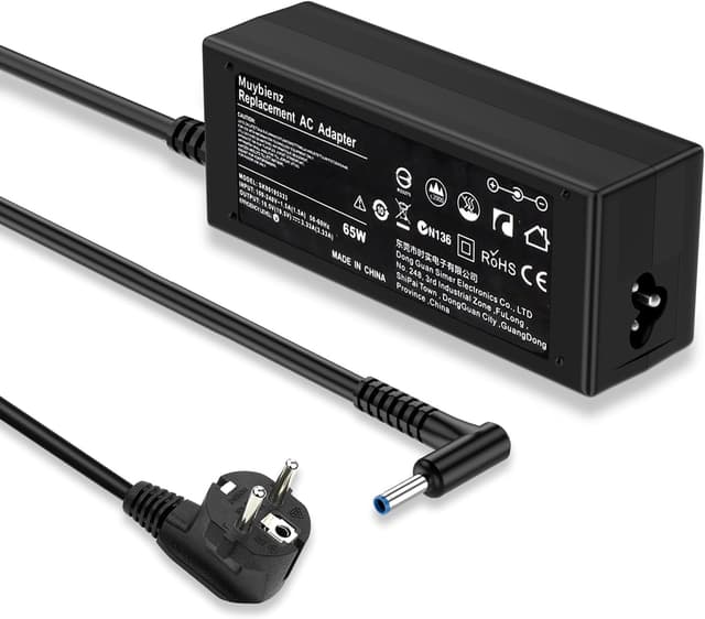Detalle de 65W Laptop-Ladekabel Netzteil für HP (19,5V 3,33A, 4,5 x 3,0 mm) – passend zu ausgewählten Pavilion x360, ProBook, Envy & mehr