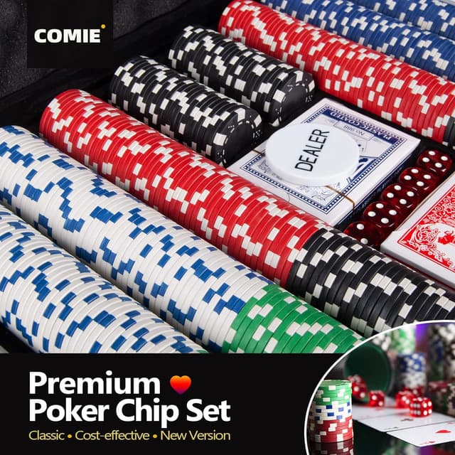 Thumbnail 5 de Comie Poker Chips 500PCS poker chip set 🎲