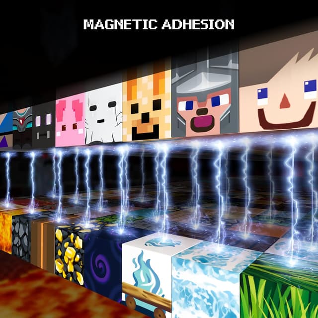 Detalle de Innovakids Magnetic Blocks 200PCS Magnetic Building Tiles (Magma) for Ages 2–12