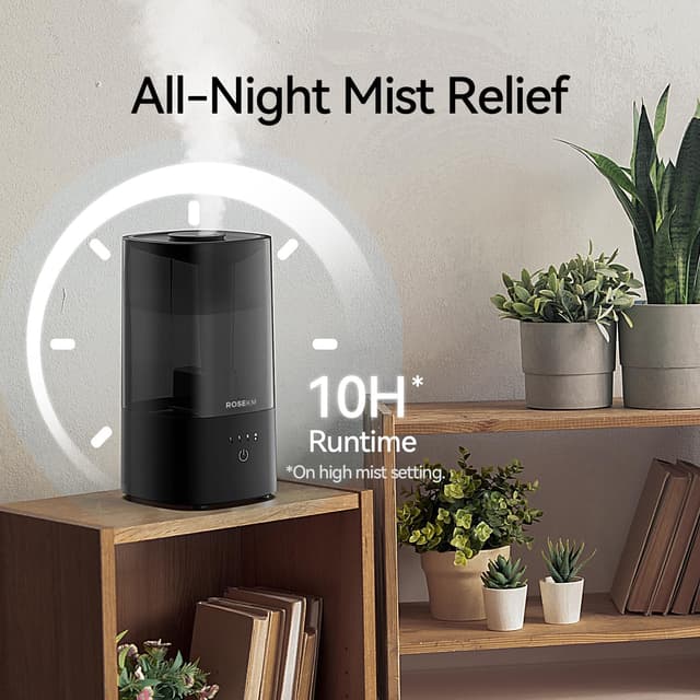 Thumbnail 1 de Rosekm Humidifiers for Bedroom Cool Mist 360° 💧