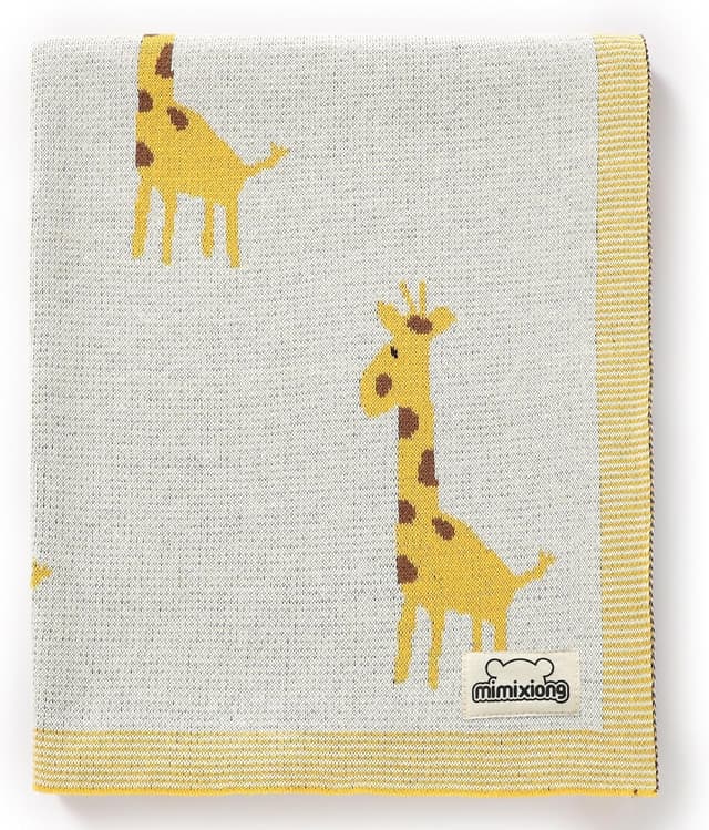 Detalle de mimixiong Organic Cotton Baby Blanket 80x100cm