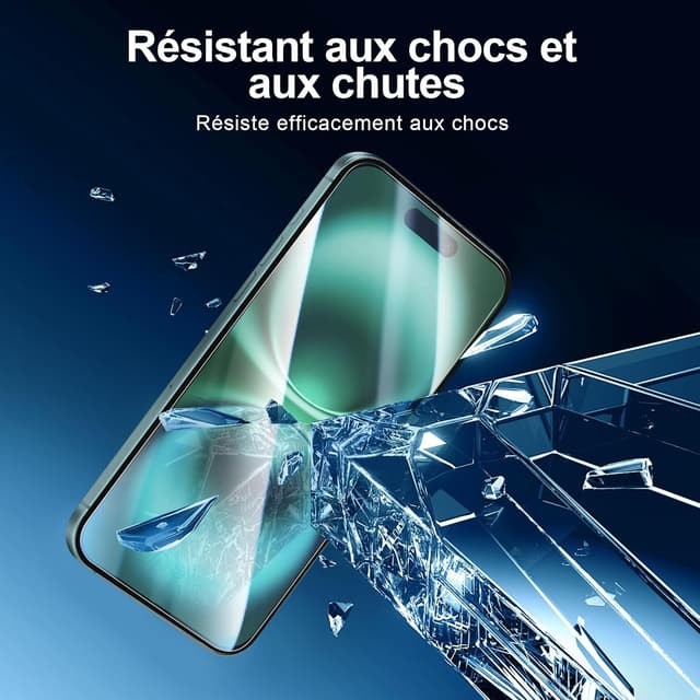 Thumbnail 5 de NEW'C Kit 4 protections écran et caméra iPhone 16 6,1"