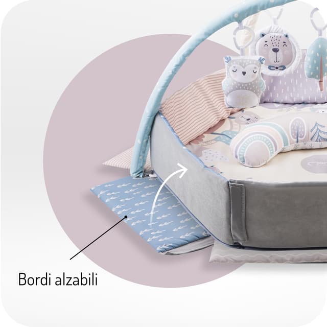 Detalle 1 de Momi MoMi PASTEL tappetino sensoriale 106x106