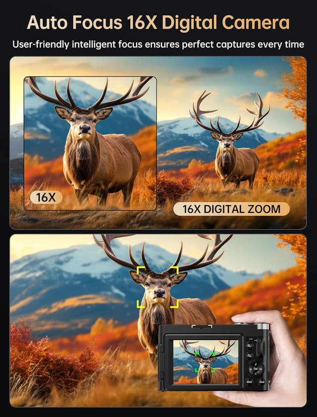 Detalle de XNSIAKXA 4K 64MP WiFi Vlogging Camera