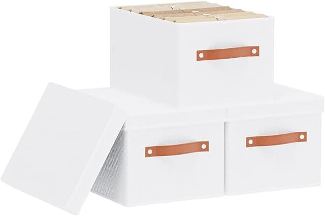 Detalle de YheenLf 3 Piezas Caja de Almacenamiento con Tapa