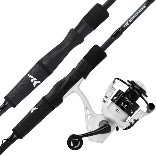 Detalle de KastKing Crixus Fishing Rod and Reel Combo (IM6 Graphite, 2-Piece) for Spinning & Baitcasting