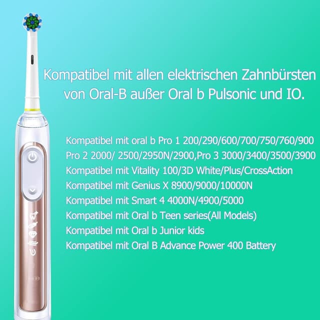 Thumbnail 1 de Aufsteckbürsten für Braun Oral-B Elektrozahnbürsten – WENS Cross, 12er-Pack (kompatibel u. a. Pro/ Vitality)