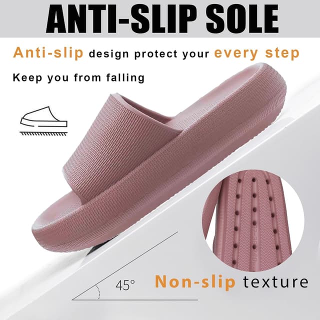 Detalle de Donpapa ciabatte da casa e slides “Nuvola” in EVA, antiscivolo per doccia e piscina