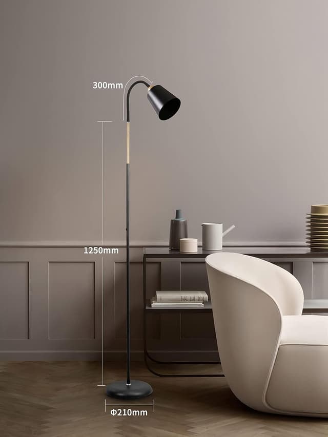 Detalle 2 de Lampada da terra orientabile E27 60W 159 cm