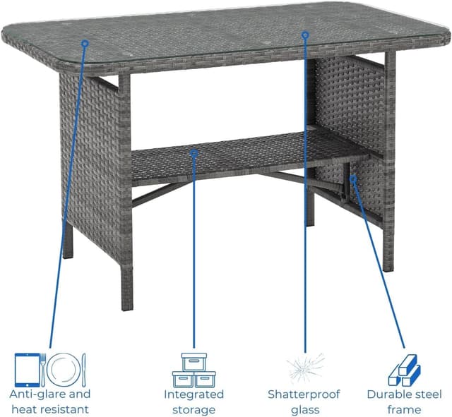 Detalle 1 de EVRE Florence rattan dining set 4 piece