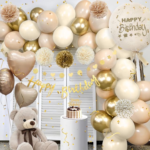 Thumbnail 3 de Almaxi Decoration Anniversaire beige or