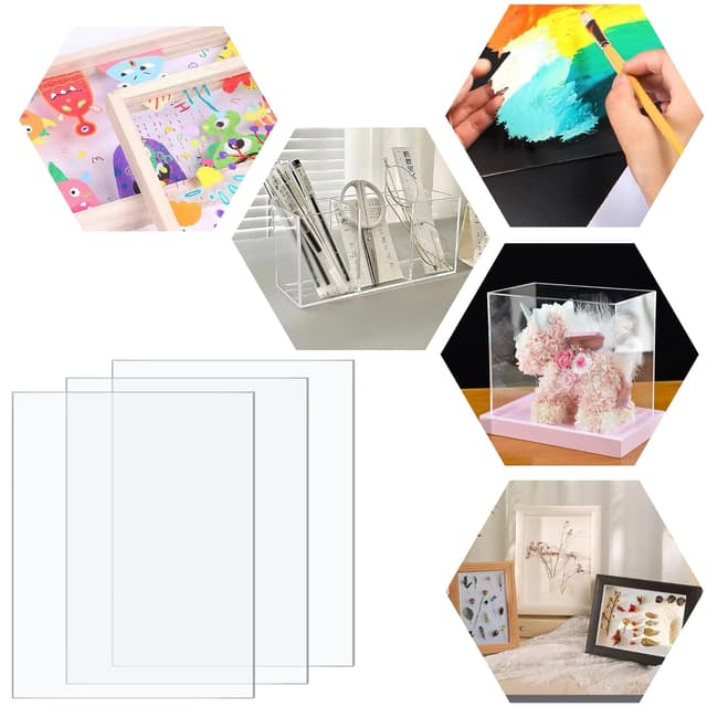 Detalle de Taiyeestar acrylic sheets 10 pack, 1mm