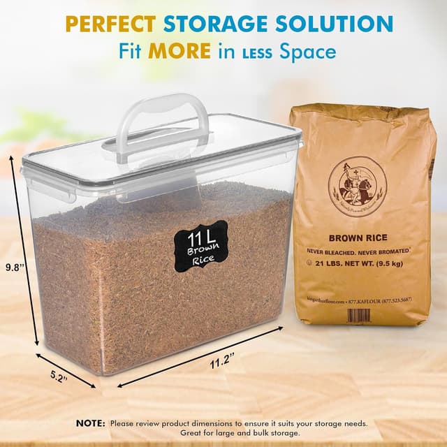 Detalle de Shazo 2 PC 11L Airtight Food Storage