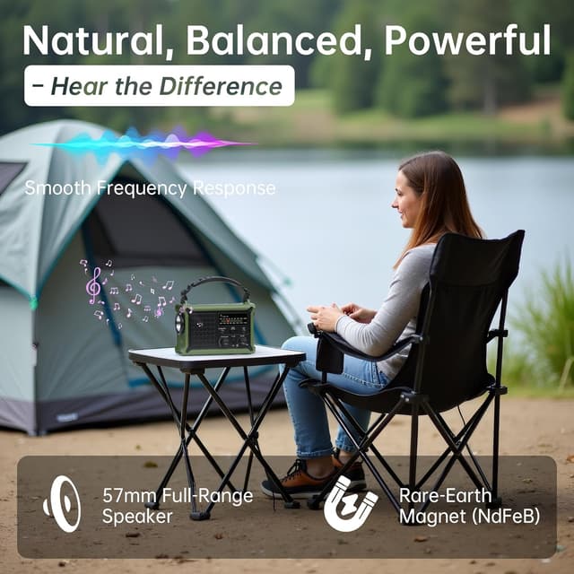 Thumbnail 3 de Emergency Hand Crank Radio 12000mAh