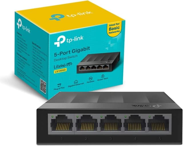 Detalle de TP-Link LS1005G 5-Port Gigabit Switch