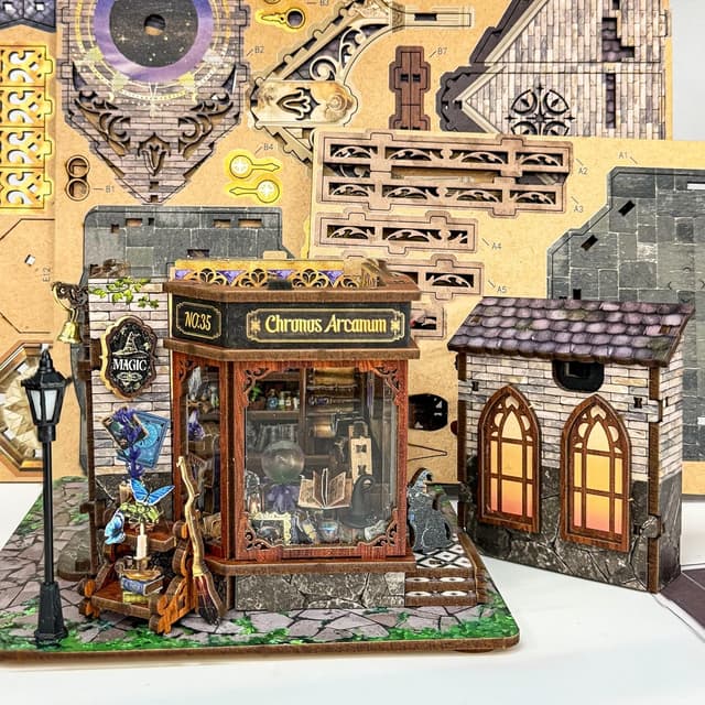 Detalle de DIY Miniature House Kit book nook 3D