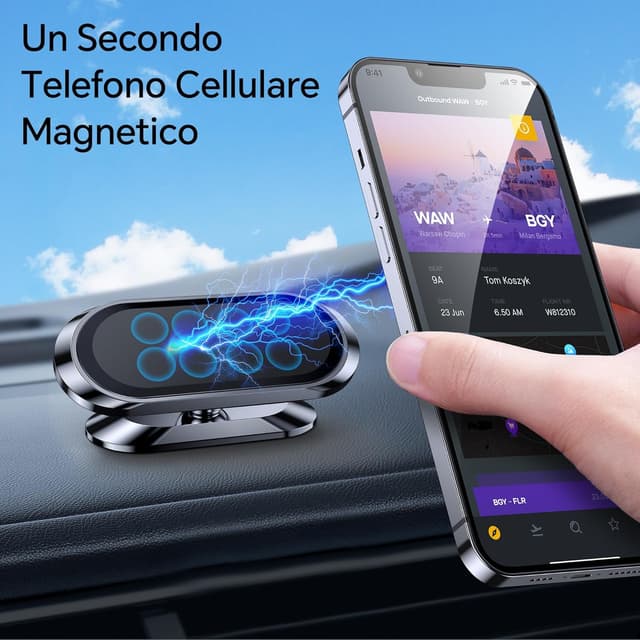 Detalle 2 de Coolpow Supporto Magnetico Cellulare Auto 2 pezzi