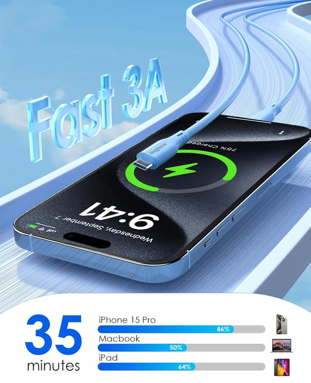 Detalle 2 de Magtame Magnetic USB-C to USB-C Cable 60W (4ft) – tangle-free fast charge & data sync