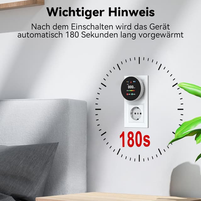 Thumbnail 5 de CHZHVAN 4‑in‑1 CO Gasmelder Steckdose