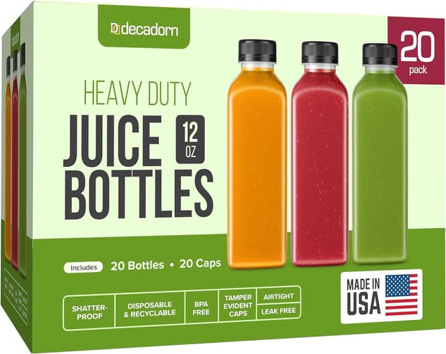 Imagen de DECADORN 12oz Juice Bottles 🥤 en OfertitasTOP