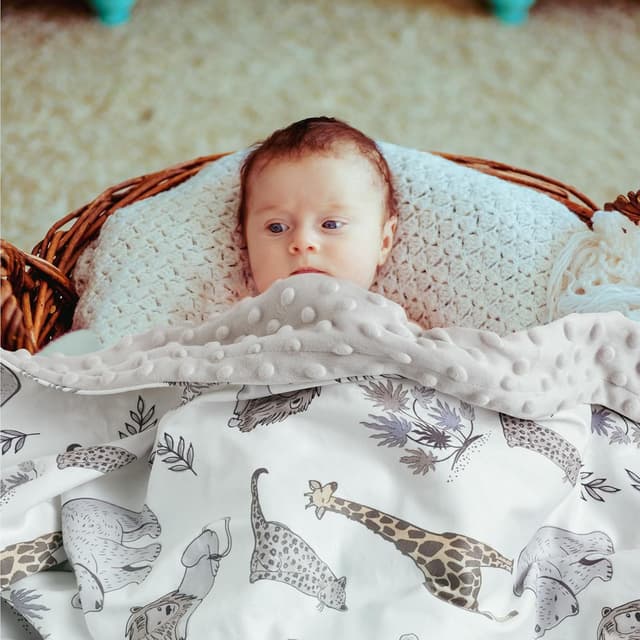 Detalle de Soarwg Kids Lion baby blanket 75x100cm