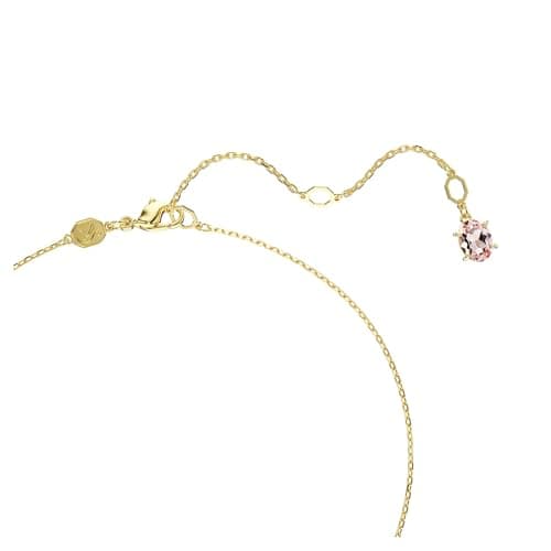 Detalle de Swarovski Colgante Gema verde, baño oro 🧿