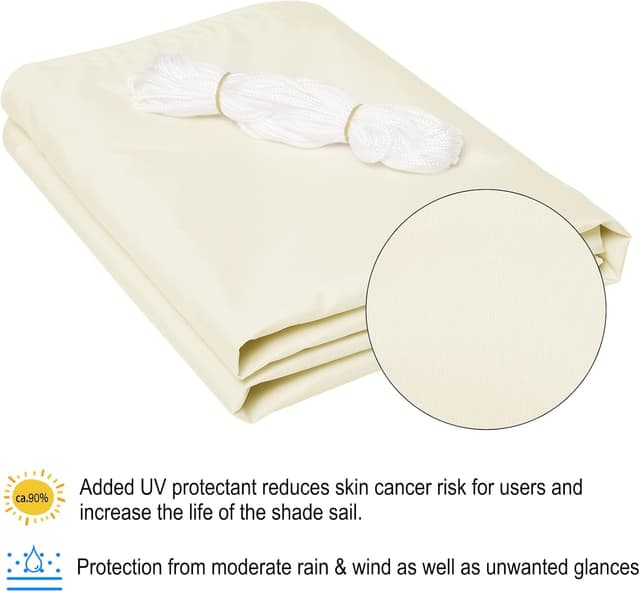 Thumbnail 4 de WOLTU Toldo Vela Triangular Impermeable 3.6m para Exterior