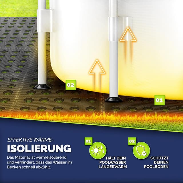 Thumbnail 3 de tillvex Tapis de protection piscine 36 pièces 51x51 cm