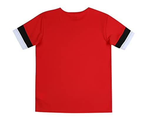 Detalle 2 de PUMA teamRISE Jersey Jr en rojo/negro/blanco (152) con tecnología dryCELL