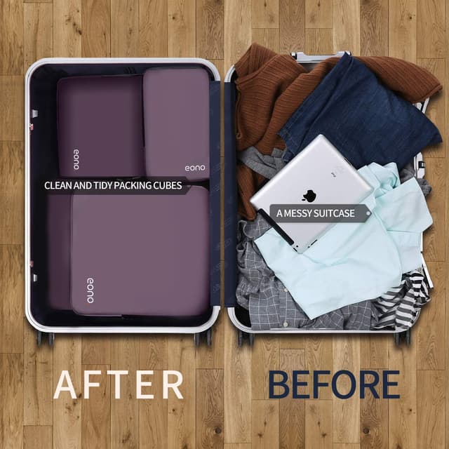 Detalle 2 de Eono organizer da viaggio a compressione (set cubi) in poliestere