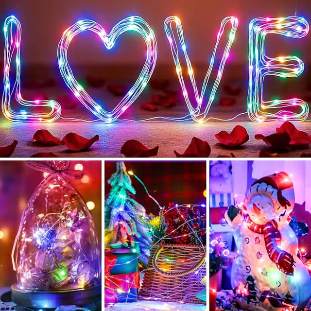 Detalle 1 de LED-Lichterkette 6 Stück mit Timer, 30 LEDs