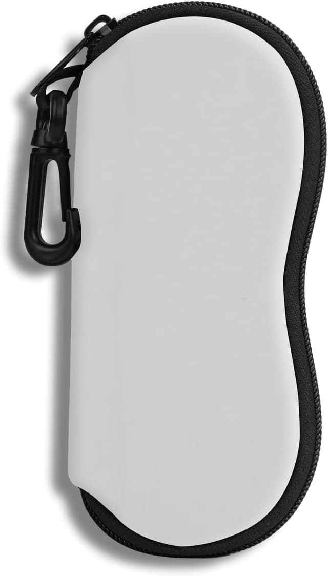 Detalle de Hion Brillenetui für Sonnenbrillen aus weichem Neopren mit Gürtelclip und Karabinerhaken
