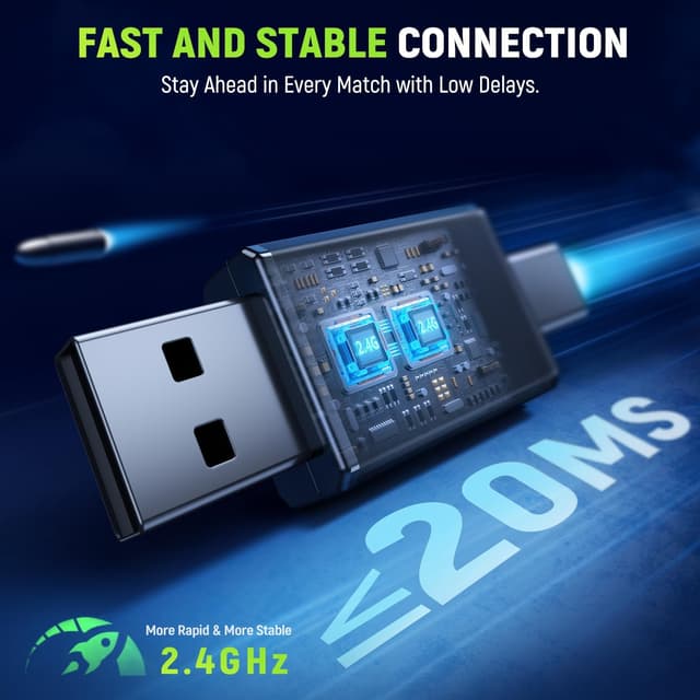 Detalle de Tatybo Wireless Gaming Headset 40H+