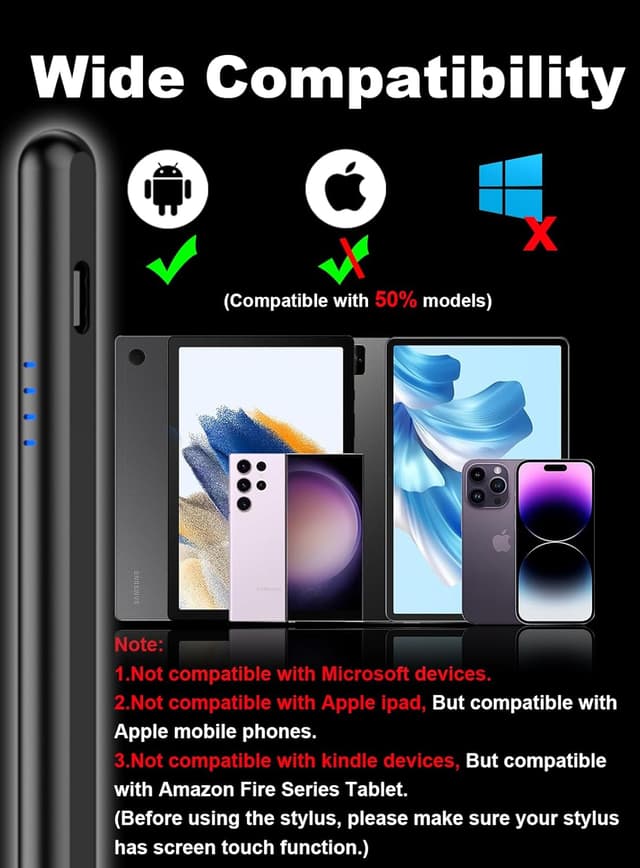 Detalle 2 de Samsung Tab A9+ Stylus Pen 1 — magnetic, Type‑C charging 🖊