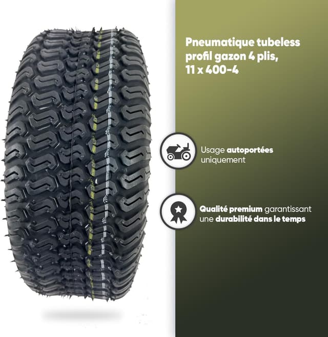 Detalle 2 de Greenstar REIFENPROFIL GAZON 4‑POLIG 11x400-4