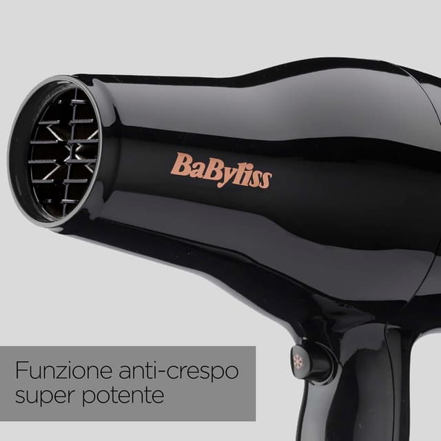 Detalle de BaByliss D5245E asciugacapelli con motore AC professionale da 2300W e funzione ionica anti-crespo
