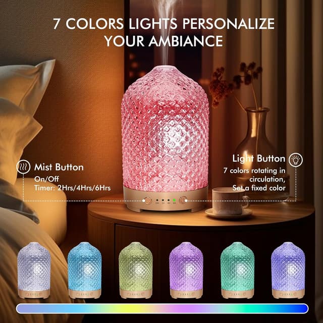 Detalle de Essential oil diffuser 200ml with auto shut off