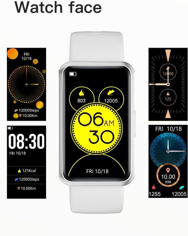 Thumbnail 6 de HUAKUA Pedometer Watch 1.47-inch Touch Screen Fitness Tracker (No Bluetooth, No App, IP68)